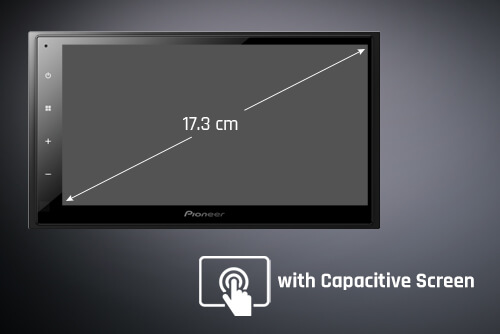 17.3 cm (6.8) WVGA Capacitive Touchscreen Display